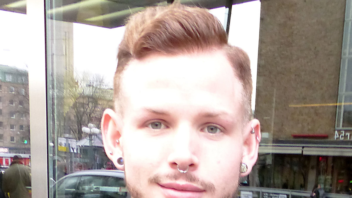 Emil Fredriksson, 24, frisör från Uppsala.